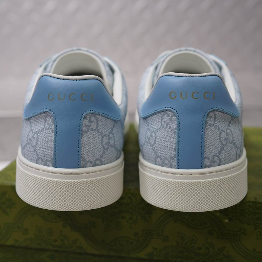 Gucci Ace Light Blue White Sneakers – GCC216