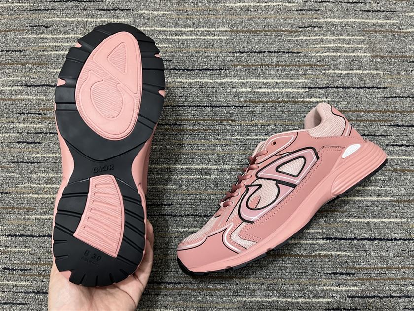 DIOR B30 SNEAKER PINK MESH AND TECHNICAL FABRIC – DO108