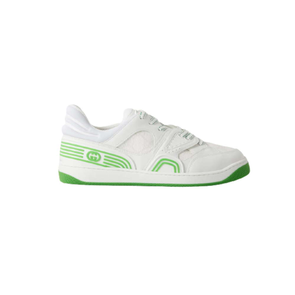 GUCCI BASKET SNEAKERS IN WHITE AND GREEN – GCC032
