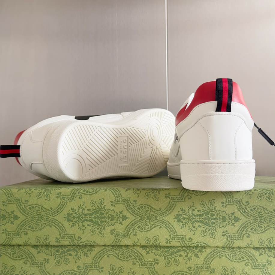 Gucci Basket White And Red Sneakers – GCC219