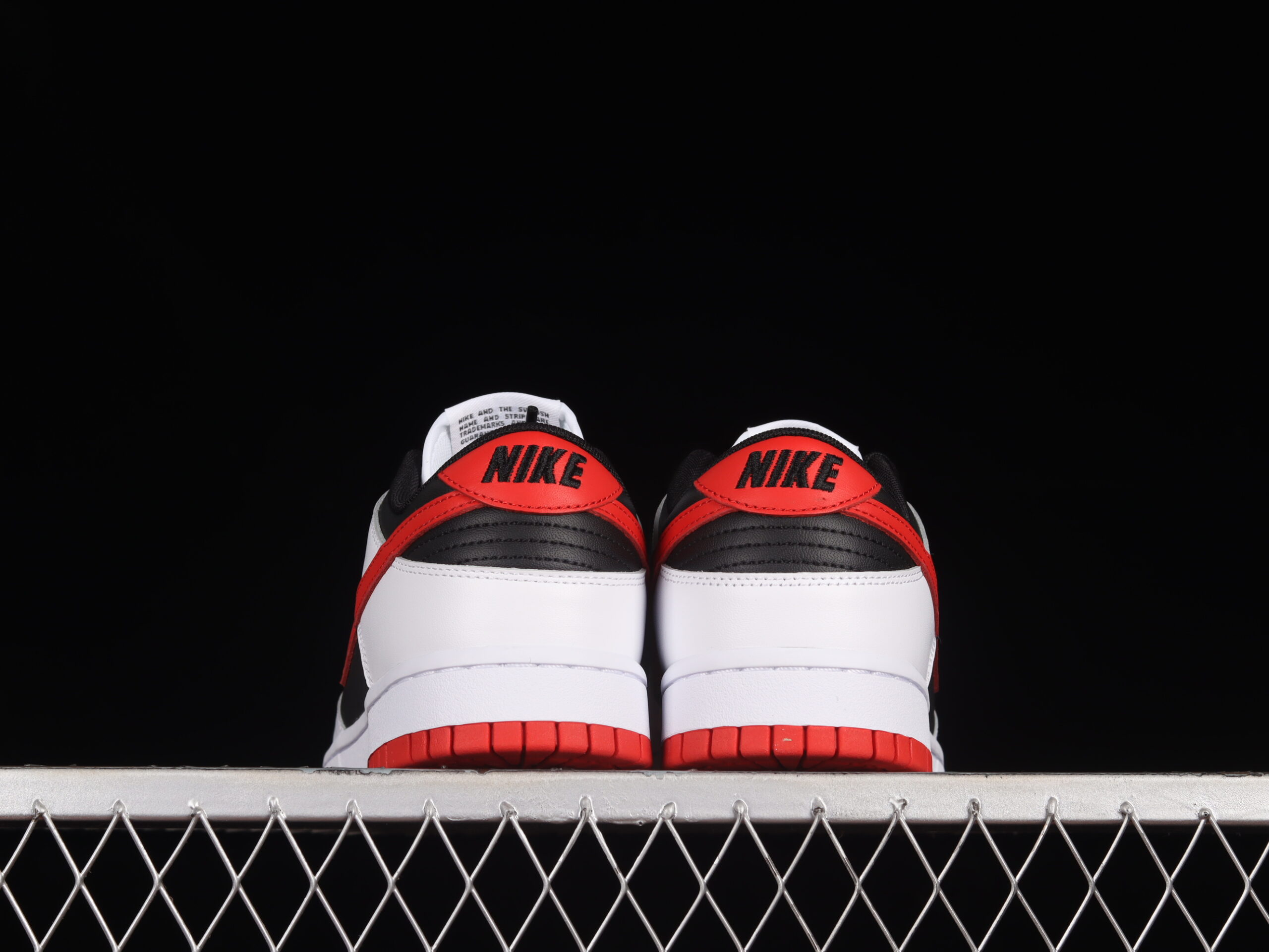 Nike Dunk Low Reverse Panda Red Swoosh
