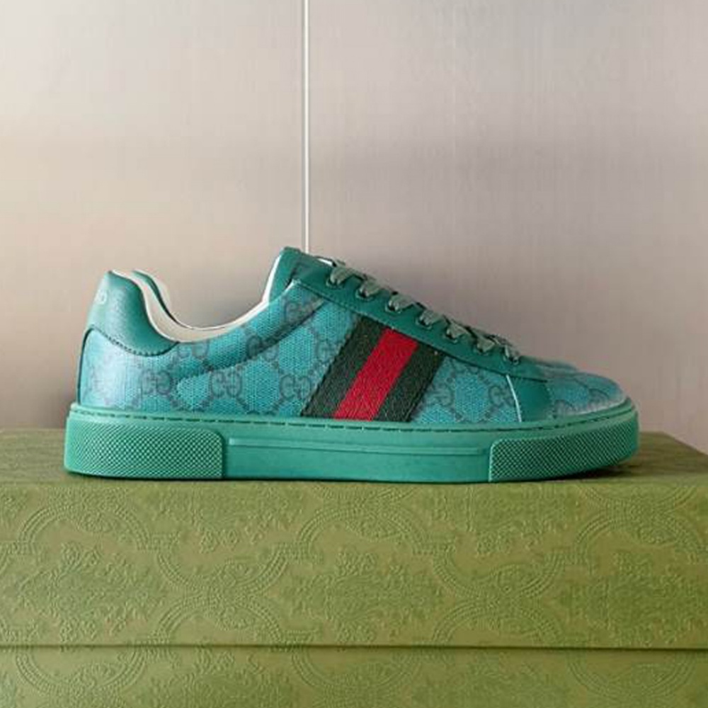 Gucci Ace Crystal Green Sneakers – GCC188