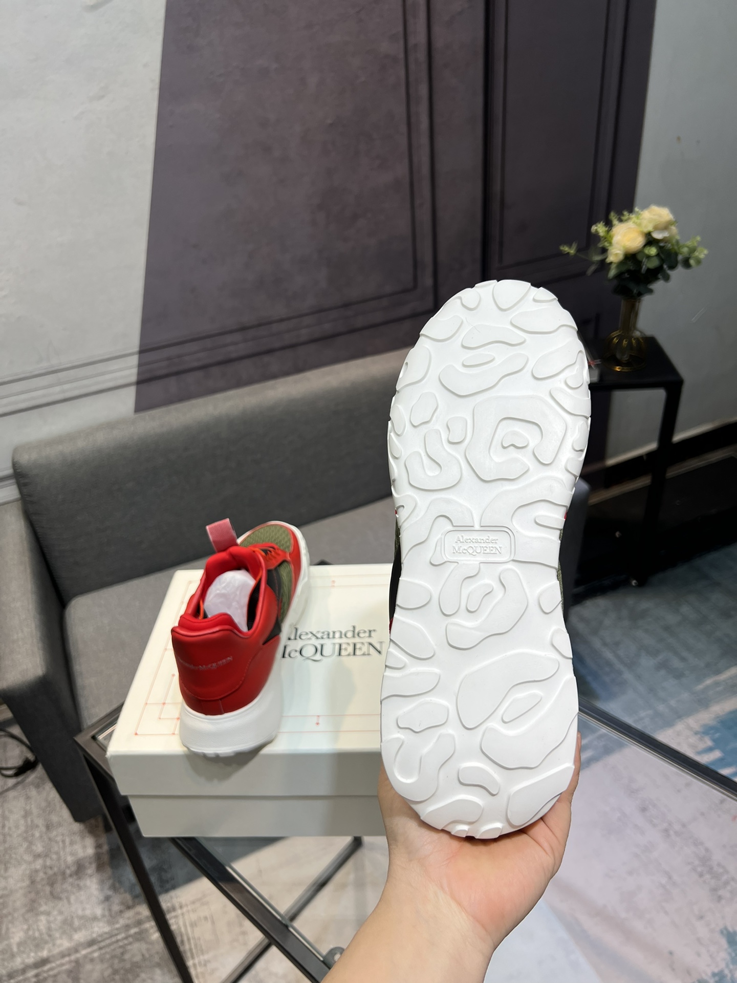 Alexander McQueen's latest wide-type sneakers