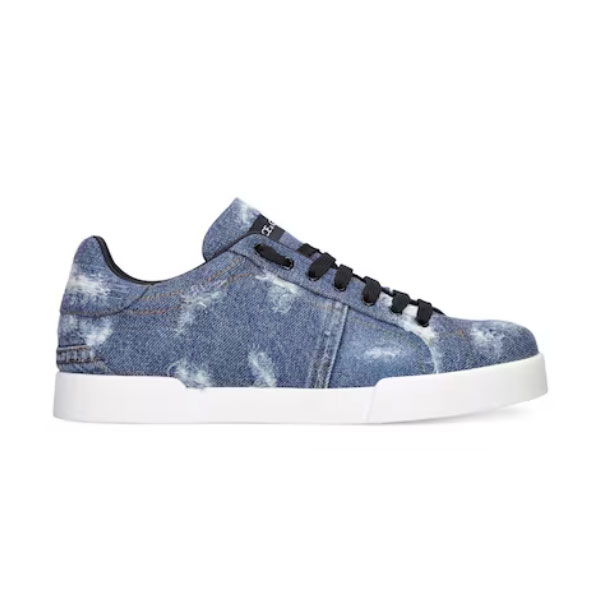 DOLCE & GABBANA DENIM PATCHWORK SNEAKERS – DG024
