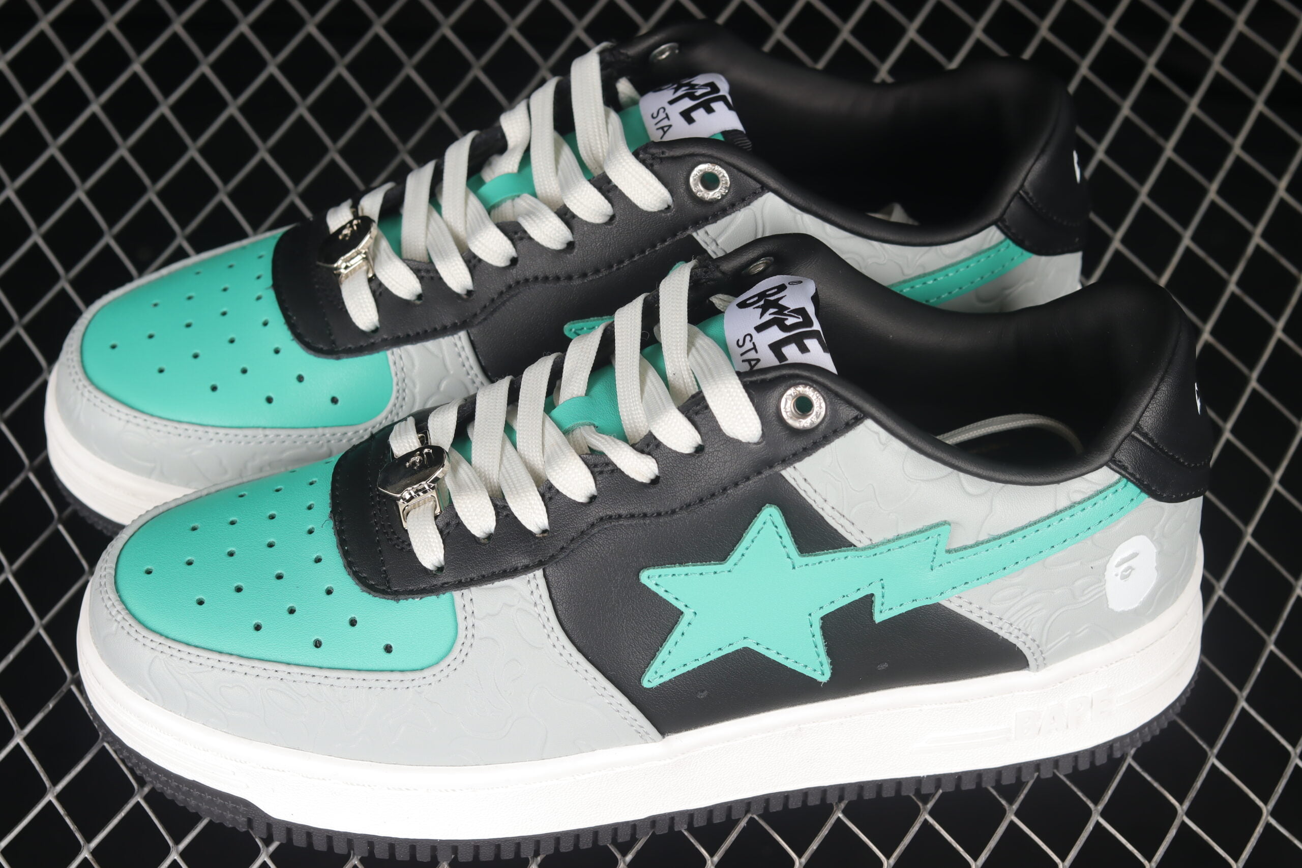 A Bathing Ape Bape STA Low Grey Green