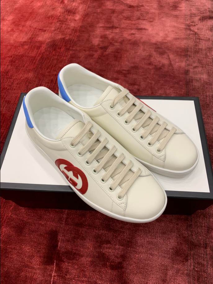 Gucci Ace Interlocking G White Red Blue Sneakers – GCC196