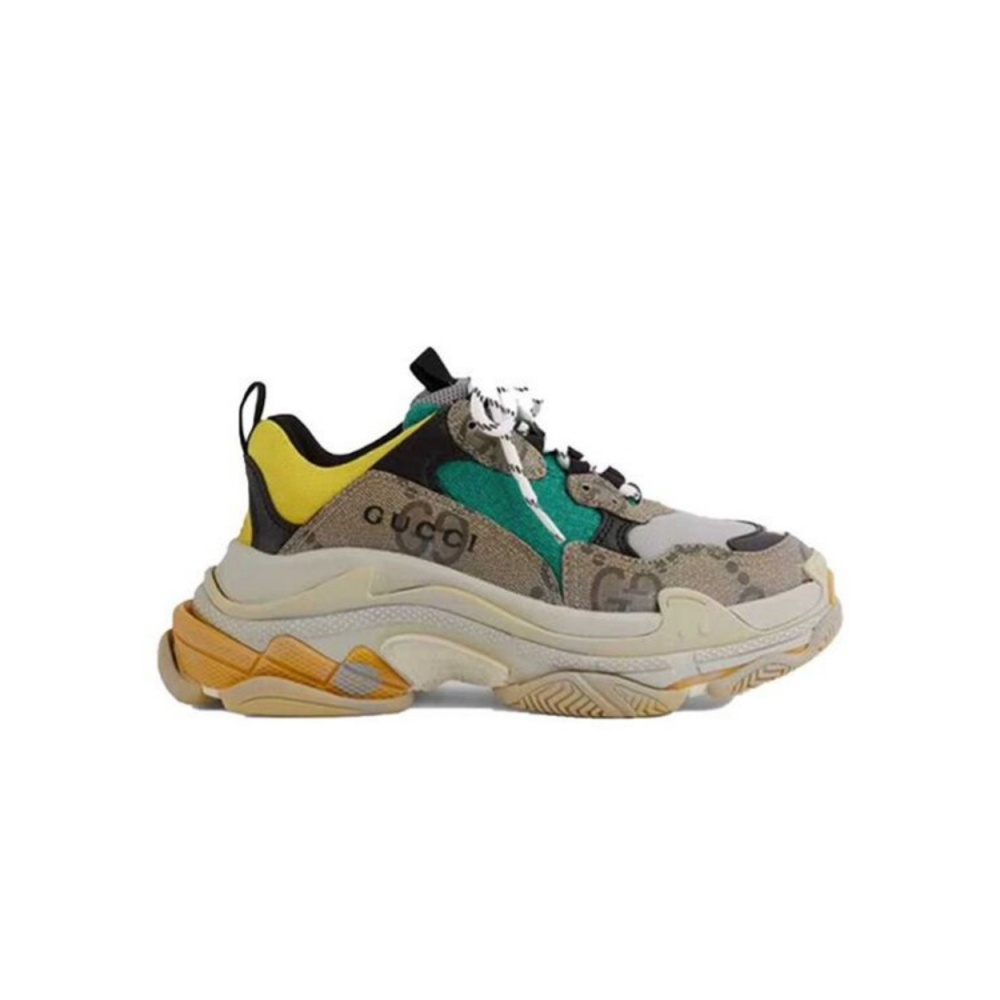 GUCCI X BALENCIAGA THE HACKER PROJECT TRIPLE S BEIGE GREEN YELLOW – GCC074