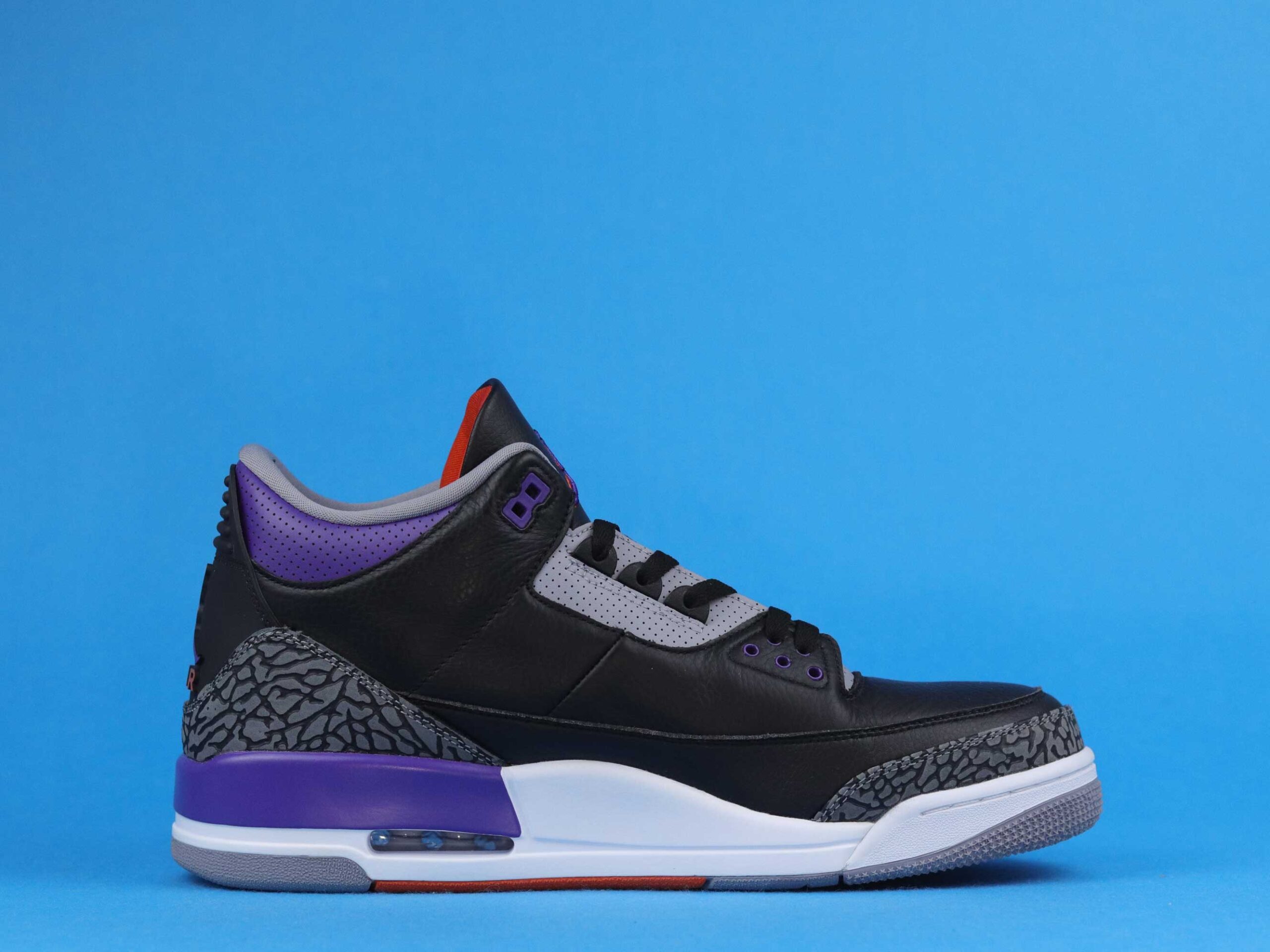 Jordan 3 Retro Black Court Purple