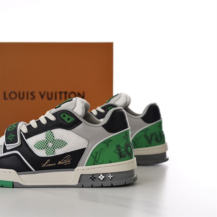 LOUIS VUITTON LV TRAINER SNEAKER GREEN – LVS181