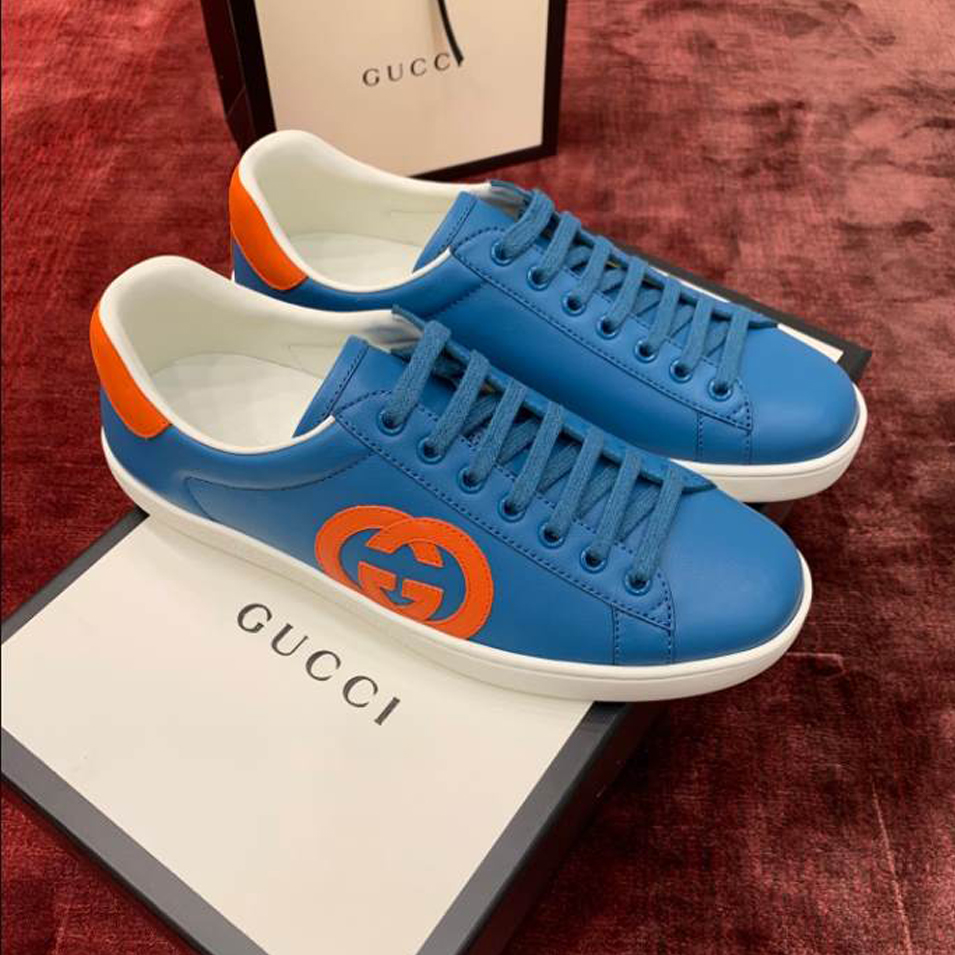 Gucci Ace Blue Orange Sneakers – GCC195