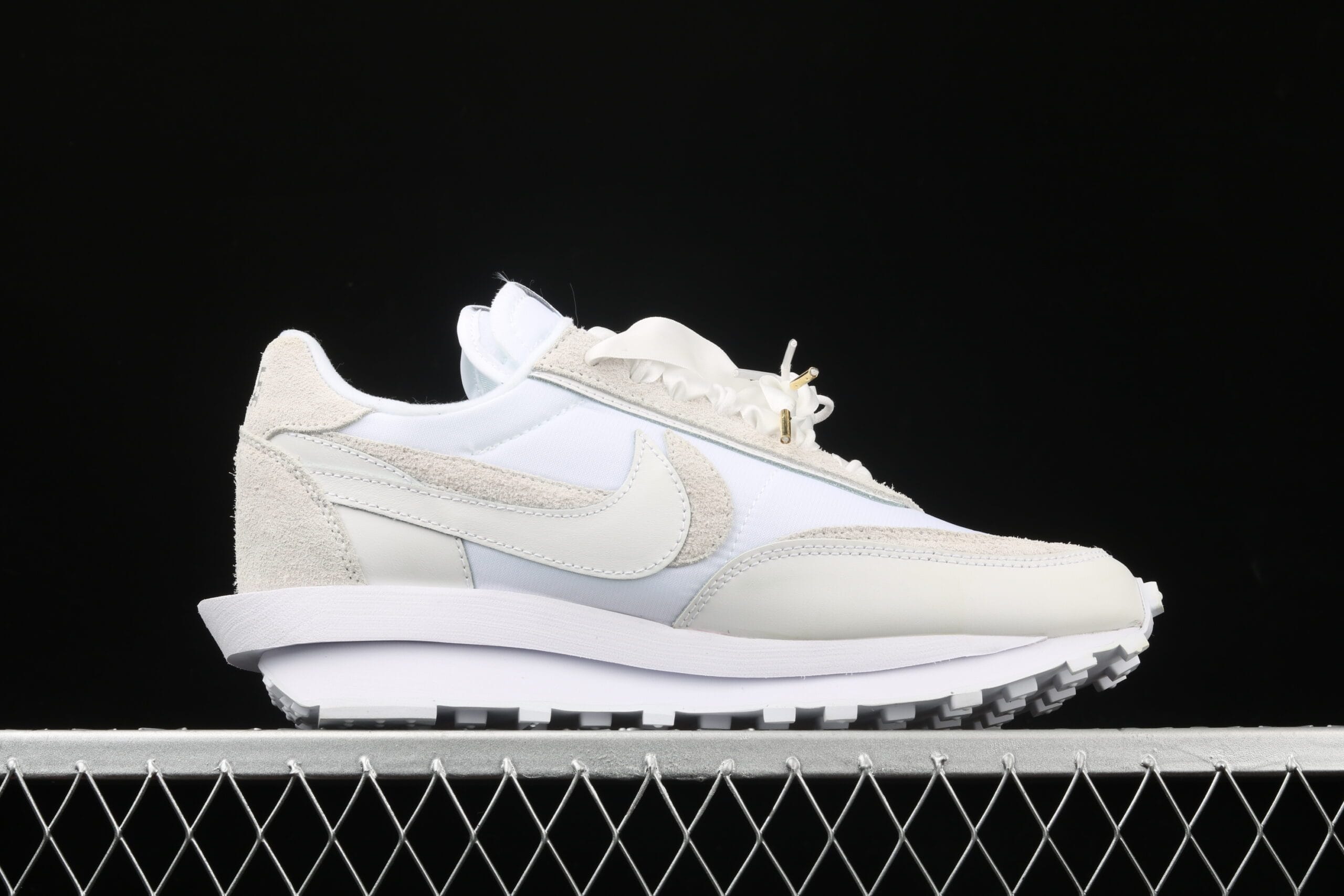 Sacai x Nk LVD Waffle Daybreak, White Nylon