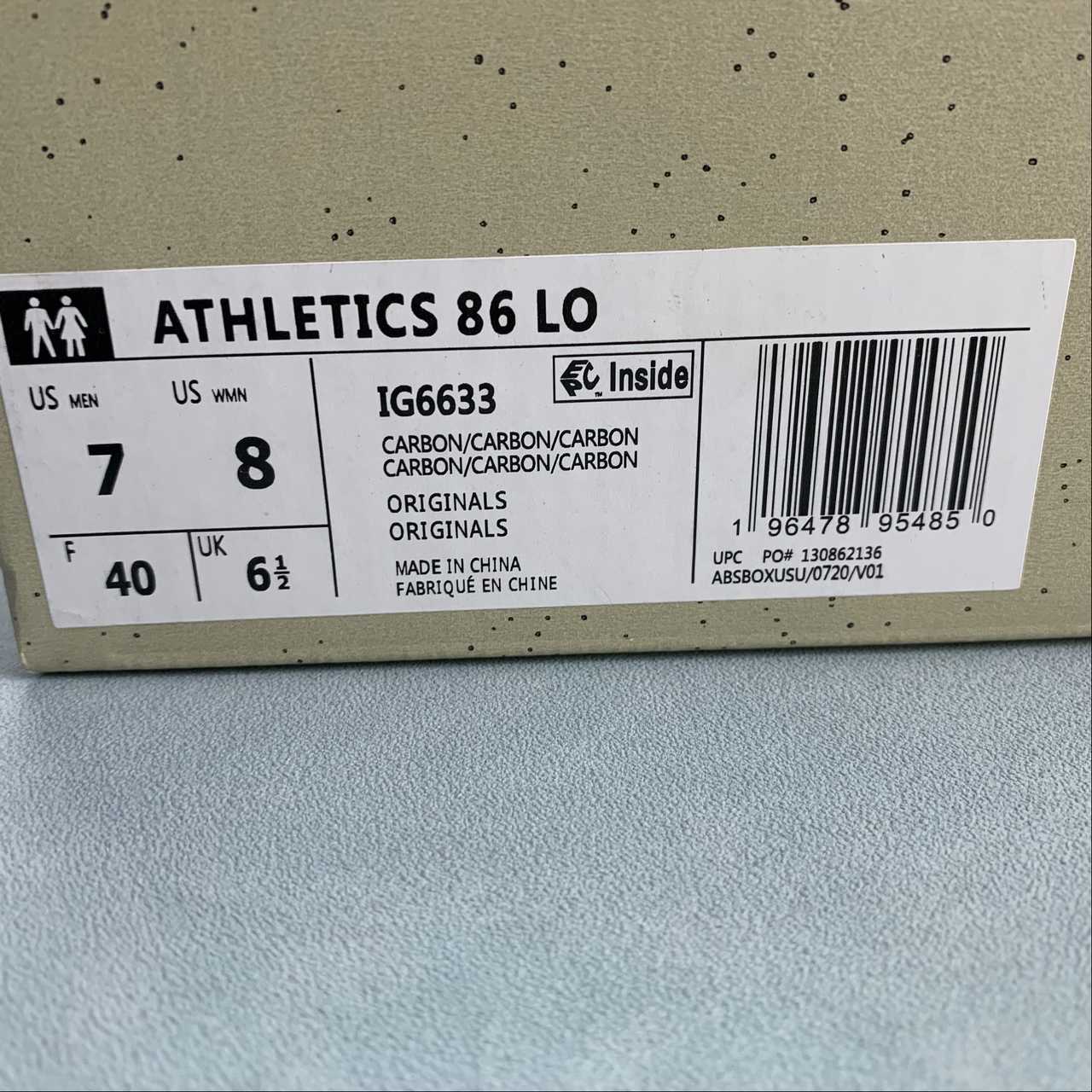 Adidas Fear Of God Athletics ’86 Lo Carbon