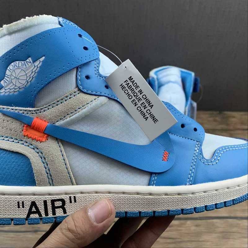Air Jordan 1 Retro High Off-White University Blue
