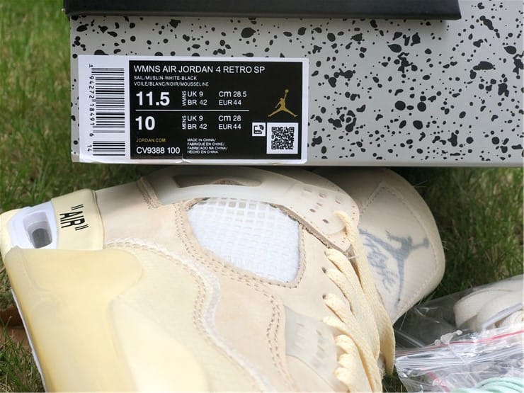 Air Jordan 4 Retro Off-White Sail