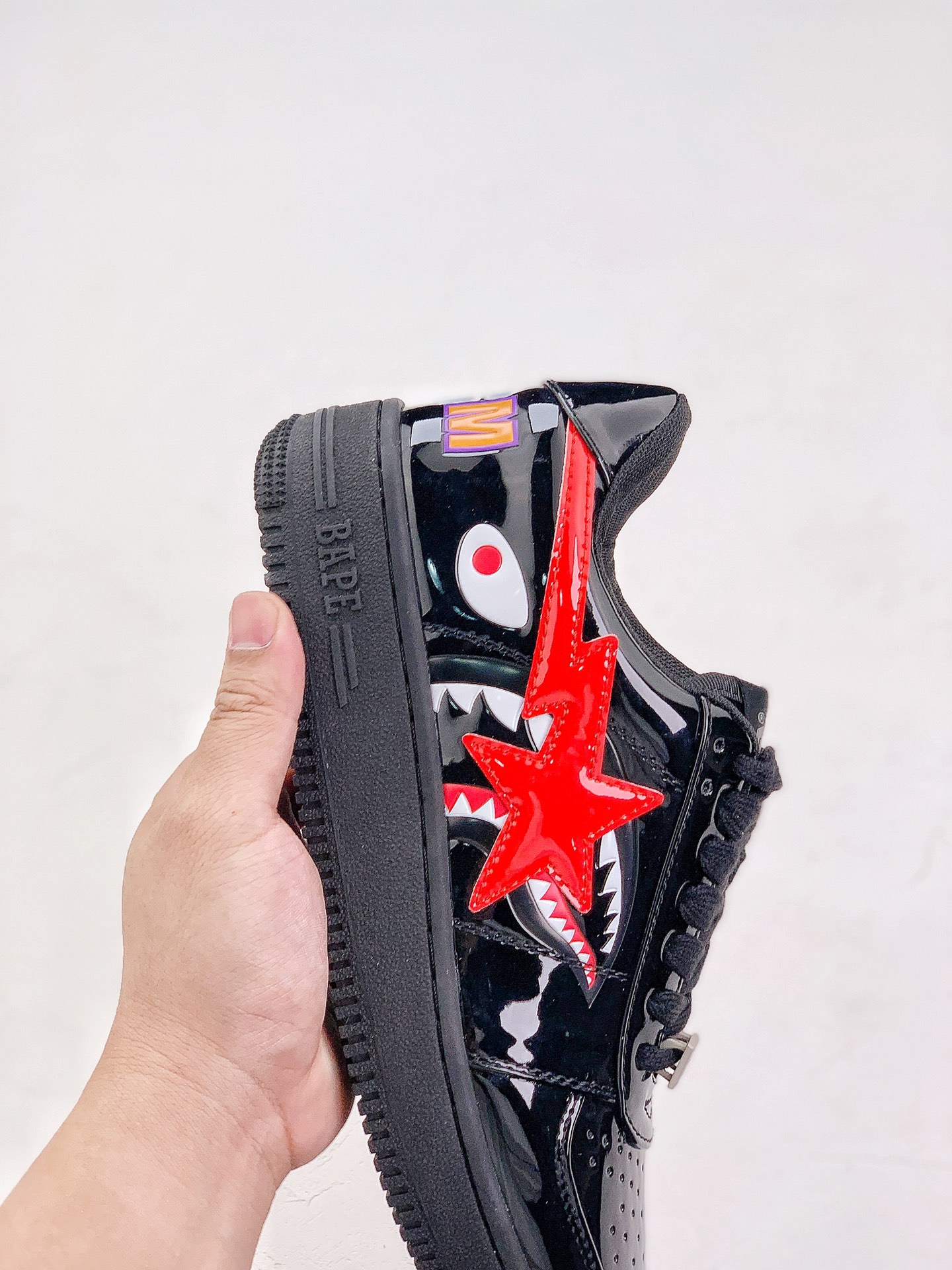 A Bathing Ape Bape Sta Low Shark Black