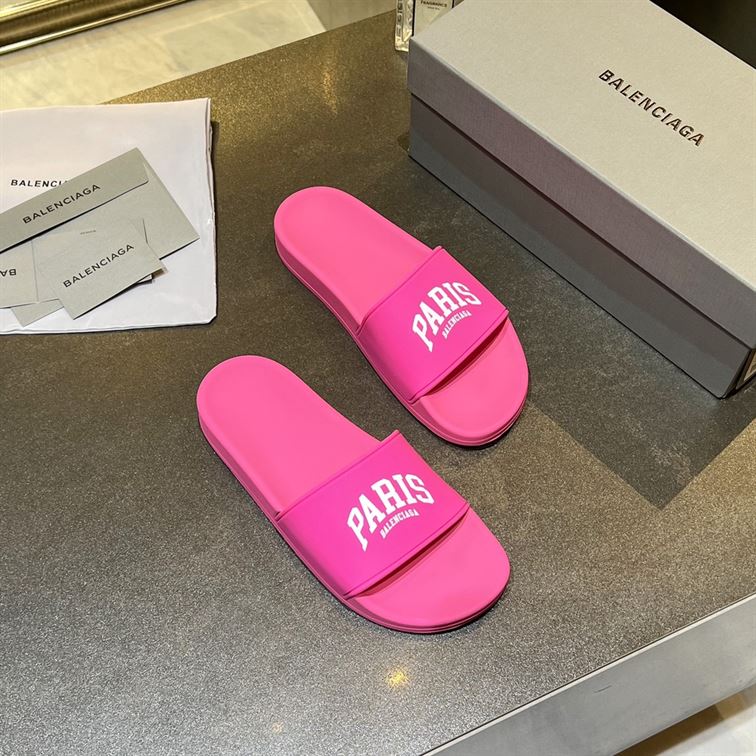 BALENCIAGA CITIES PARIS POOL SLIDE SANDAL – BBD010