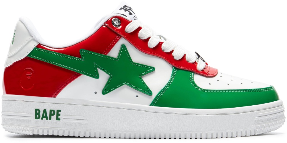 A Bathing Ape Bape Sta Green Red