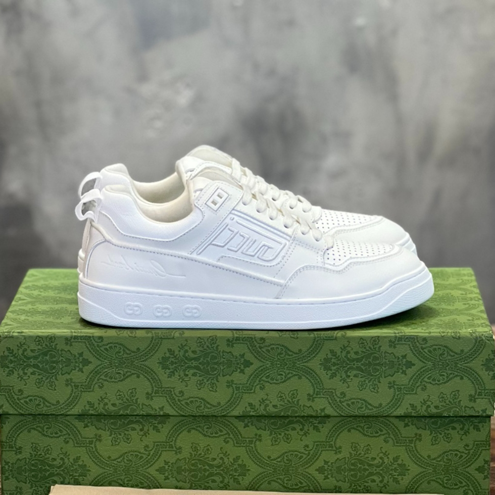 Gucci White Leather Mid Sneaker – GCC176