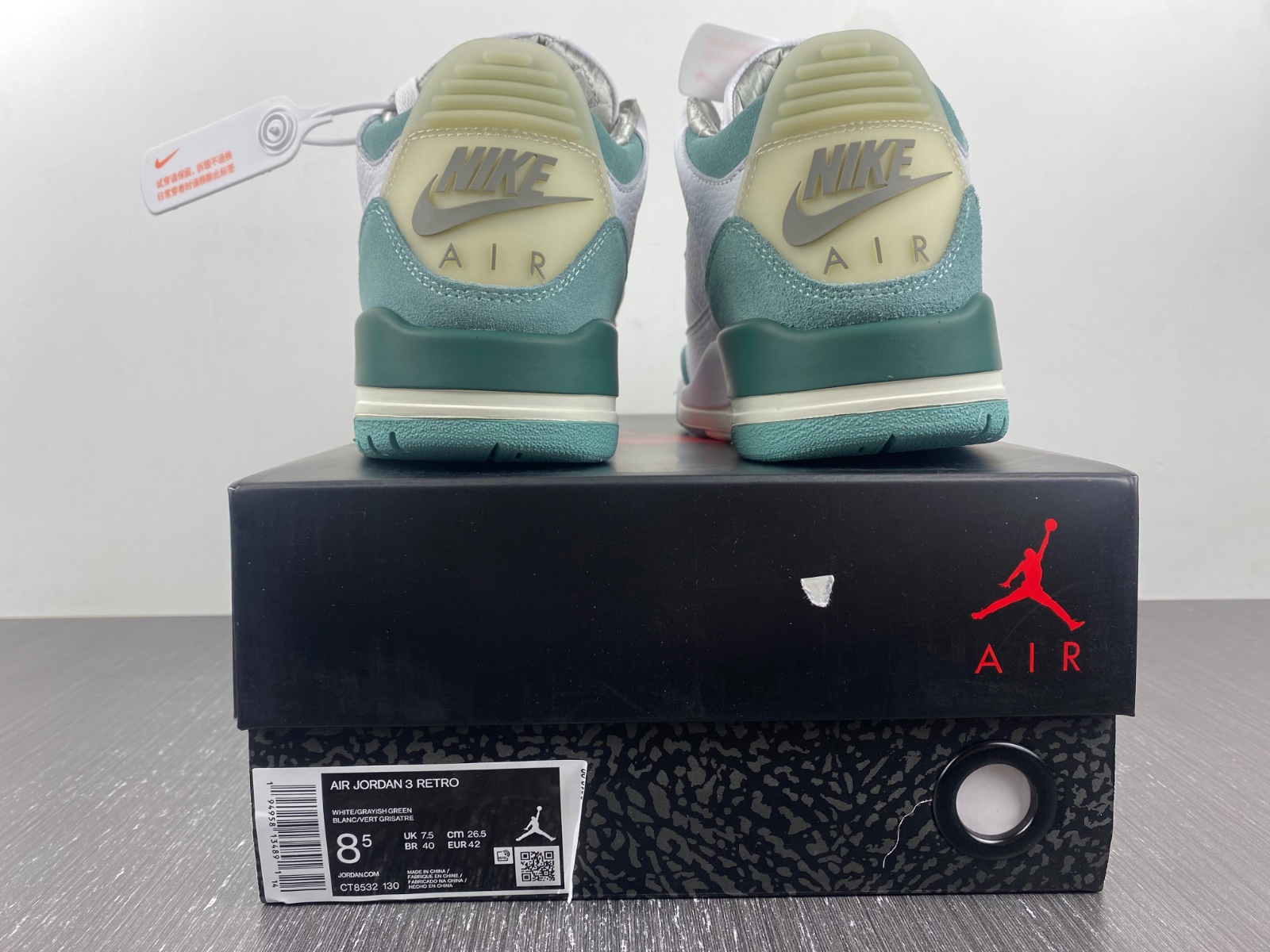 A Ma Maniere x Air Jordan 3 Retro Green Custom
