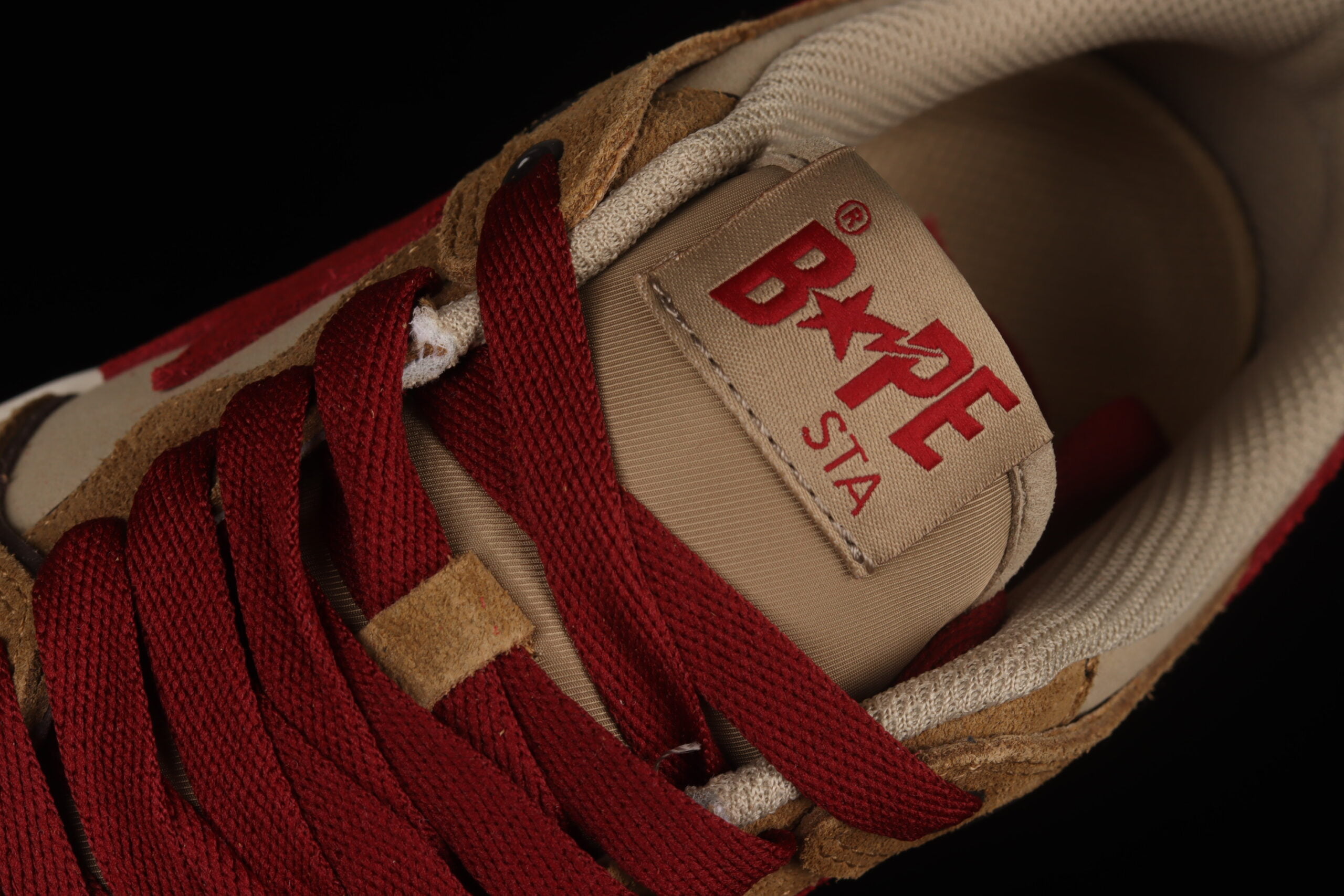 A Bathing Ape Bape Sk8 STA Low Light Brown Red