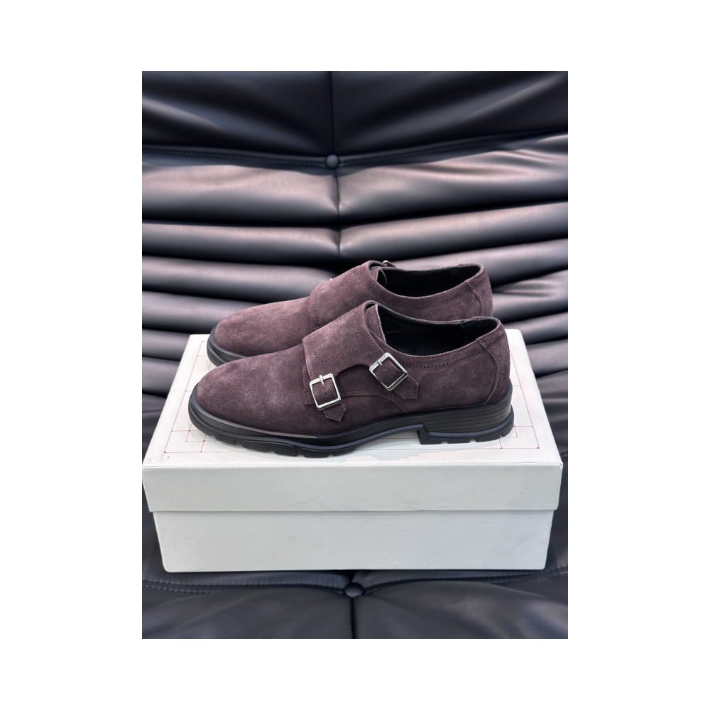 Alexander McQueen thick-soled platform men's leather shoes