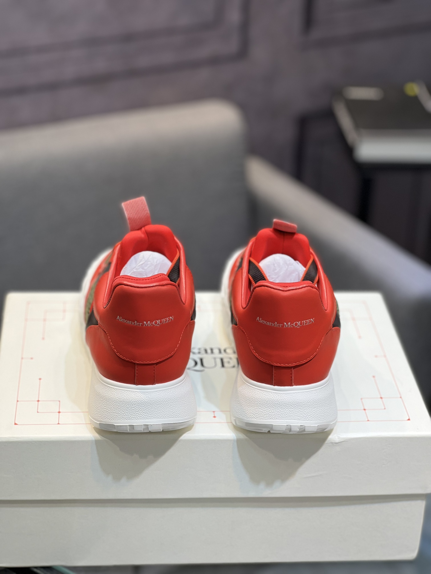 Alexander McQueen's latest wide-type sneakers