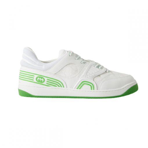 GUCCI BASKET SNEAKERS IN WHITE AND GREEN – GCC032