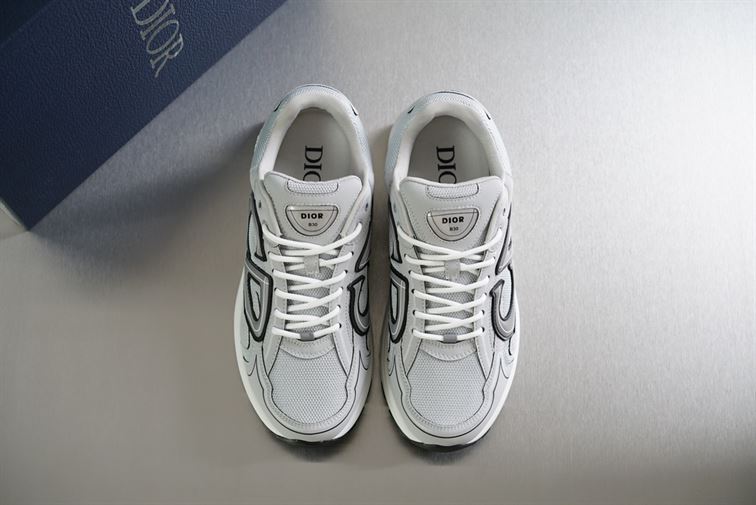 DIOR B30 SNEAKER GRAY MESH AND TECHNICAL FABRIC – DO073