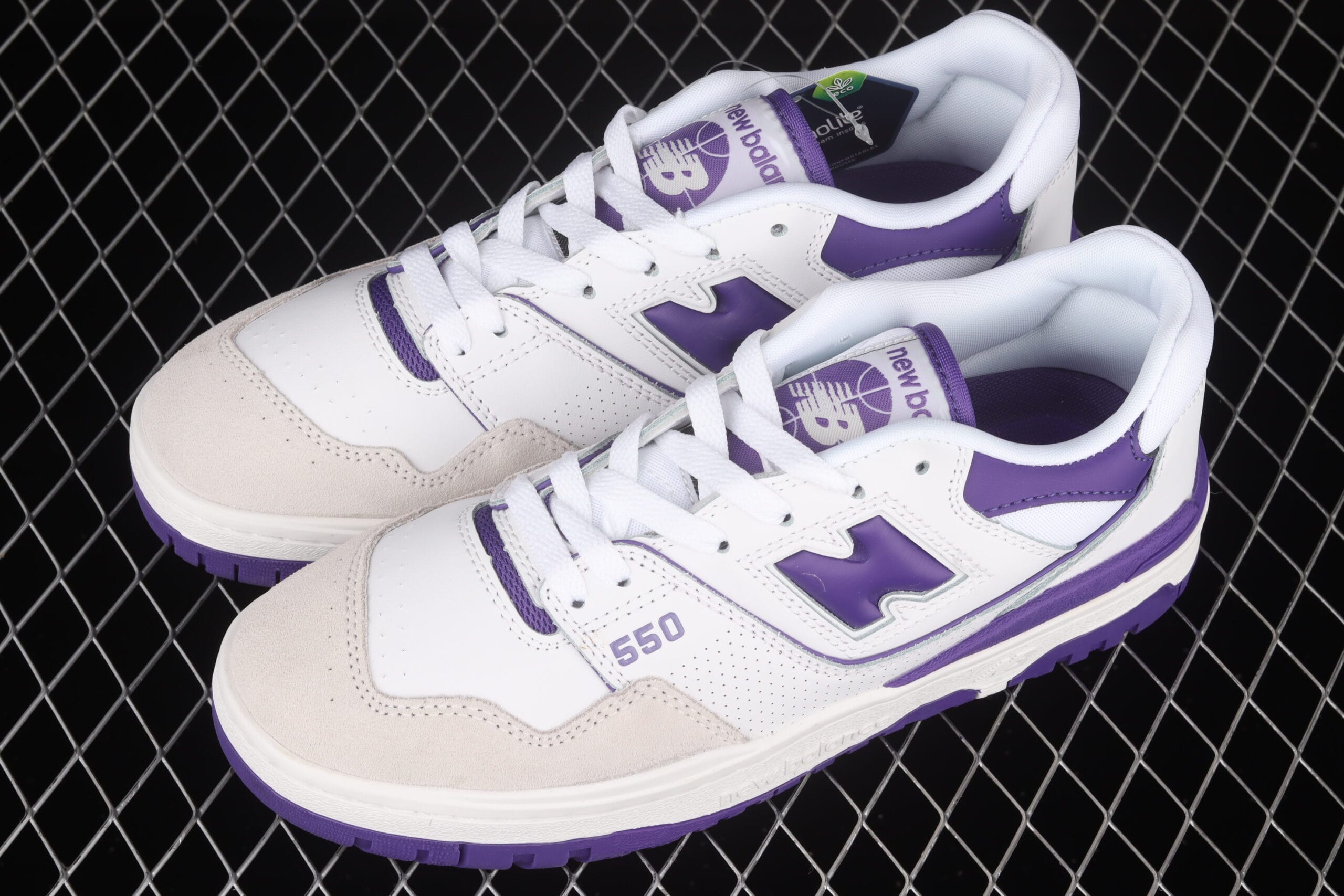 New Balance 550, White Purple