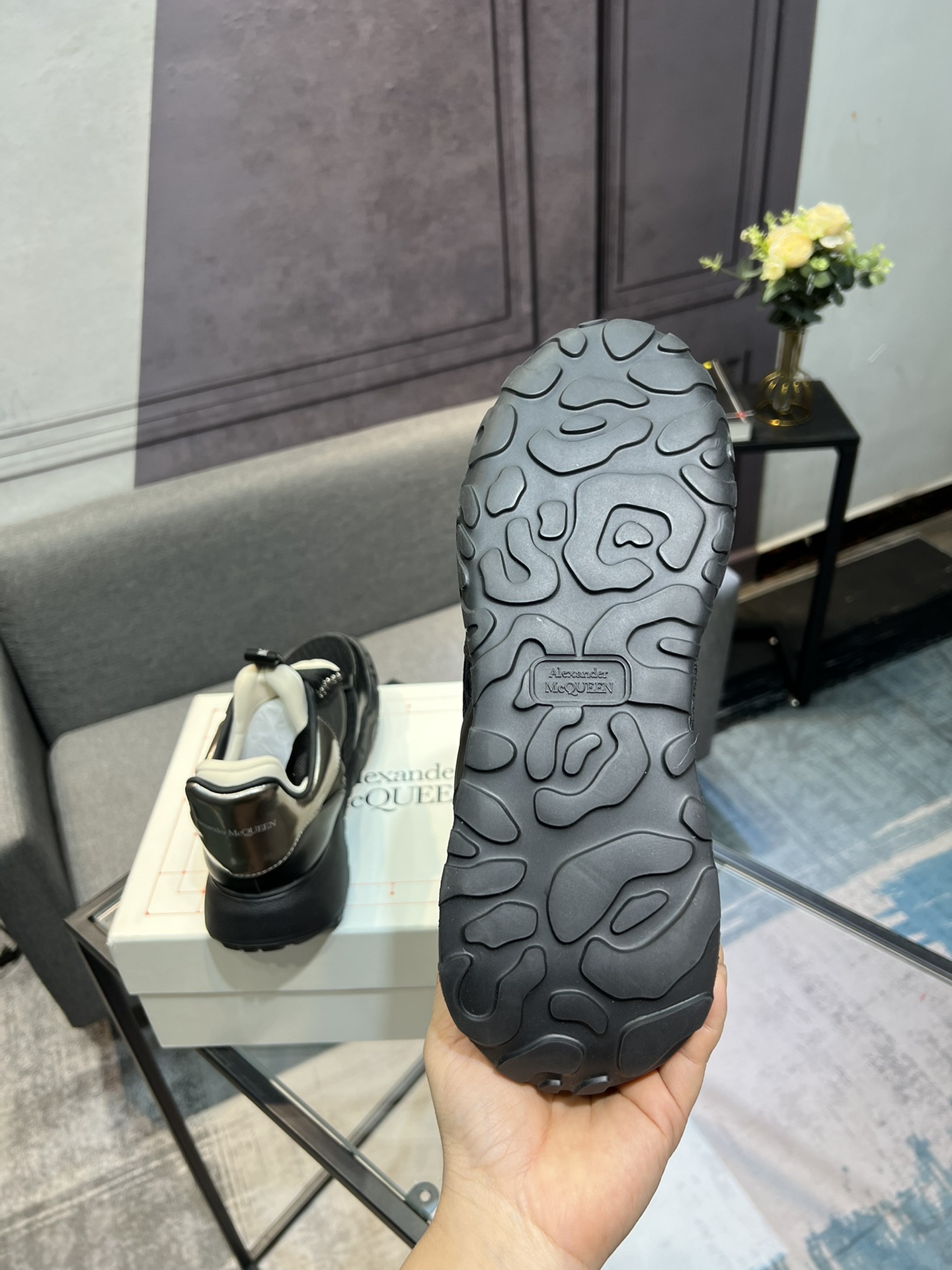 Alexander McQueen's latest wide-type sneakers