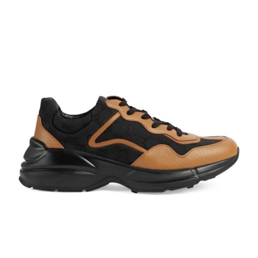 GUCCI RHYTON SNEAKER IN BROWN BLACK – GCC098