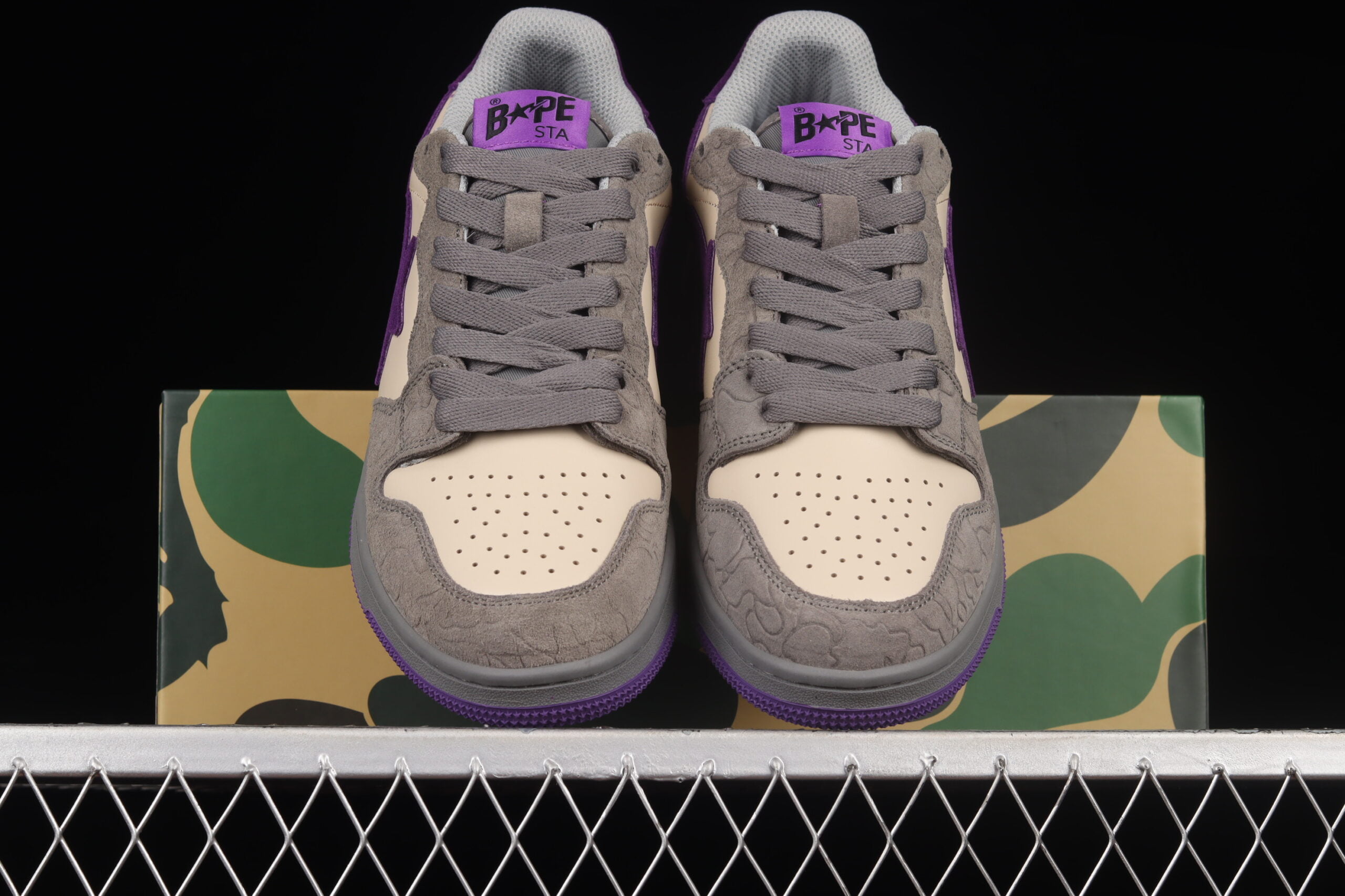 A Bathing Ape Bape STA Sk8 Gray Purple