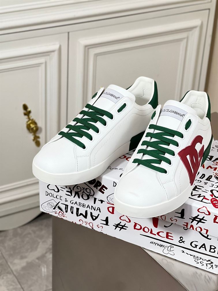 DOLCE & GABBANA PORTOFINO LEATHER SNEAKER – DG040