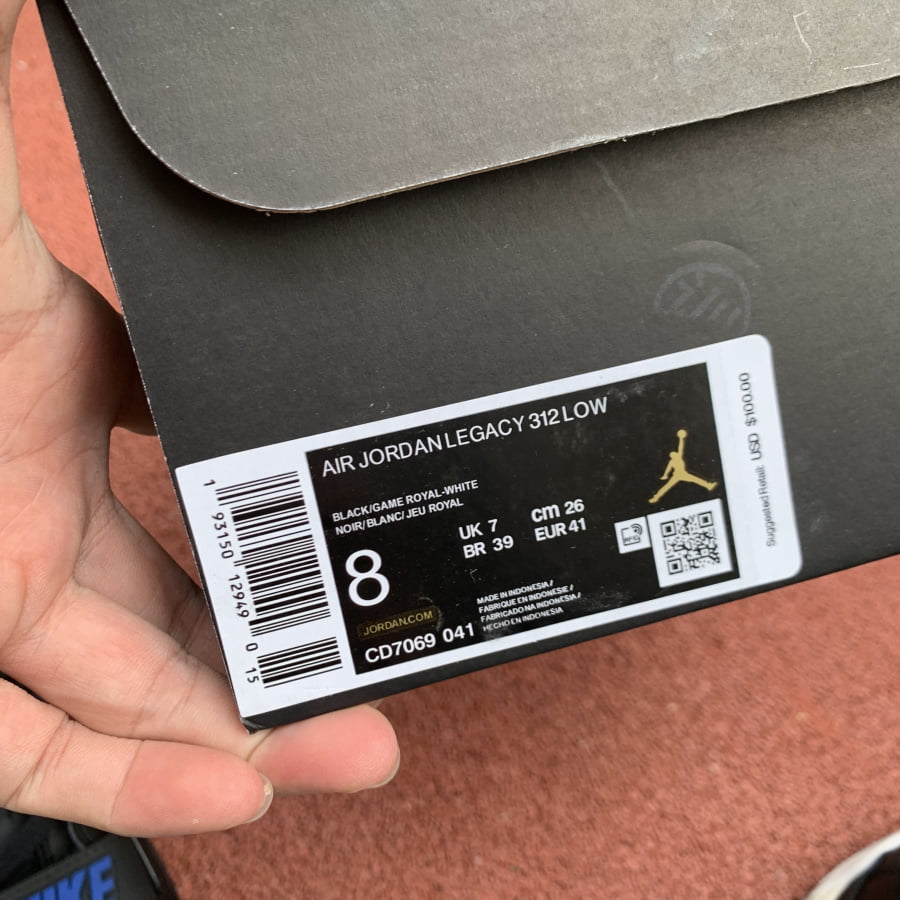 Jordan Legacy 312 Low Black Royal