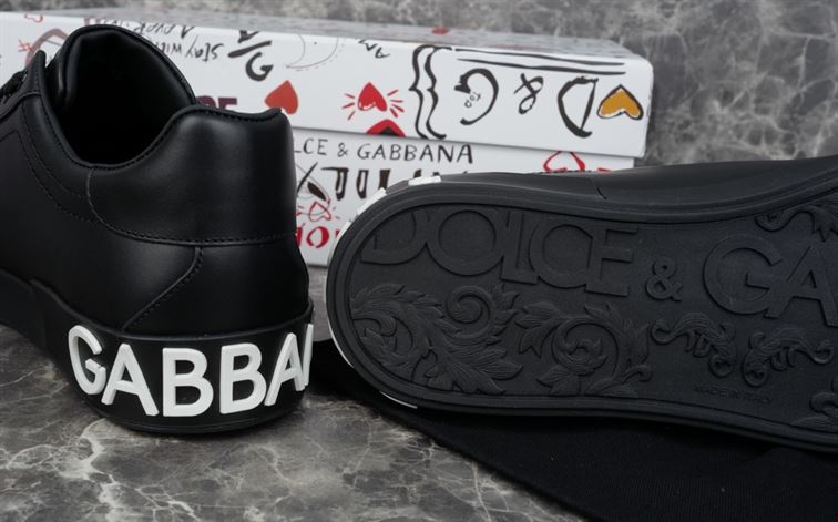 DOLCE & GABBANA PORTOFINO DG SNEAKERS IN BLACK – DG025