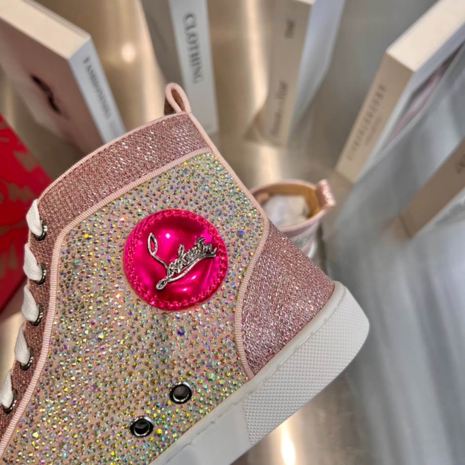Christian Louboutin Pink Red Sneaker – CLS055