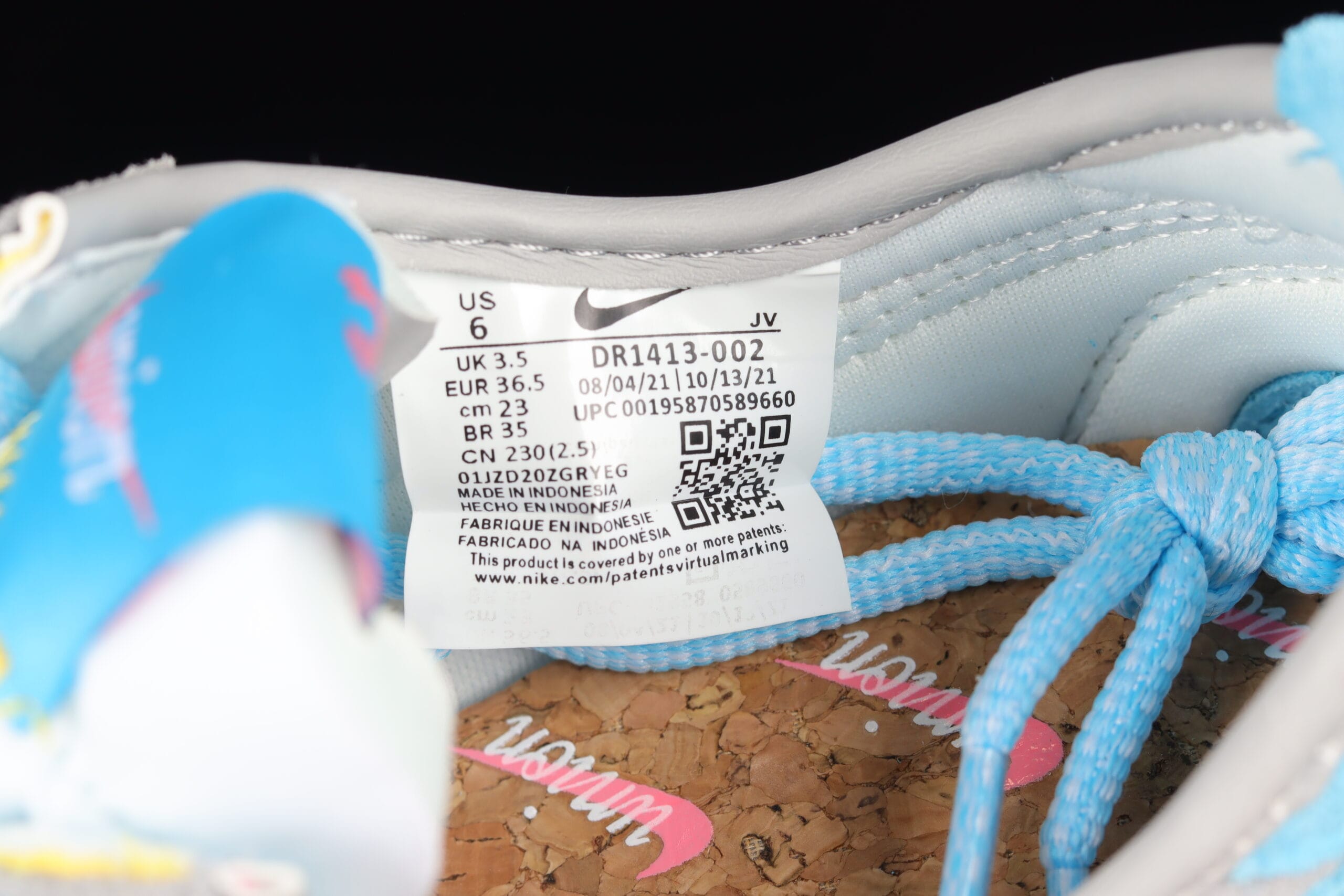 Union x Nike Cortez Blue Pink