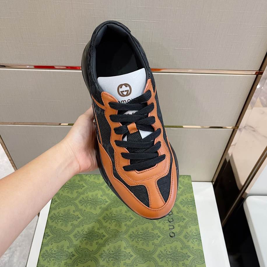 Gucci Rhyton Black Brown Sneakers – GCC193