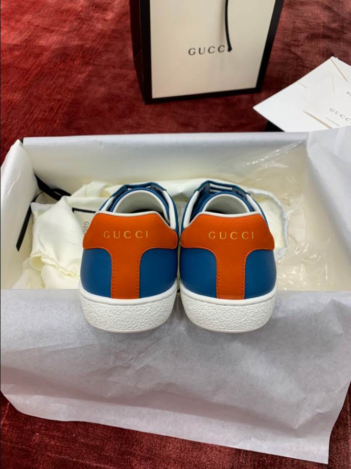 Gucci Ace Blue Orange Sneakers – GCC195