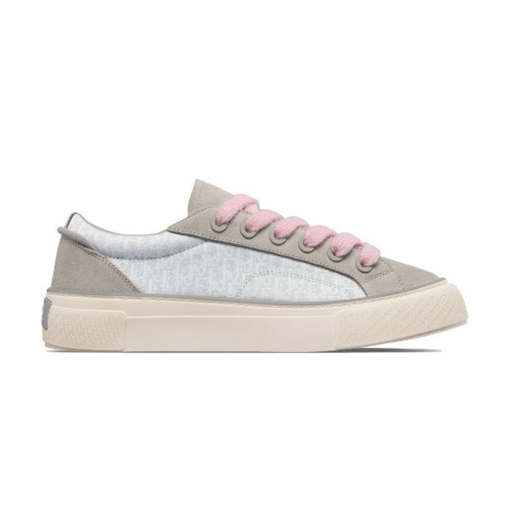 DIOR B33 SNEAKER GRAY AND WHITE DIOR OBLIQUE JACQUARD – DO130