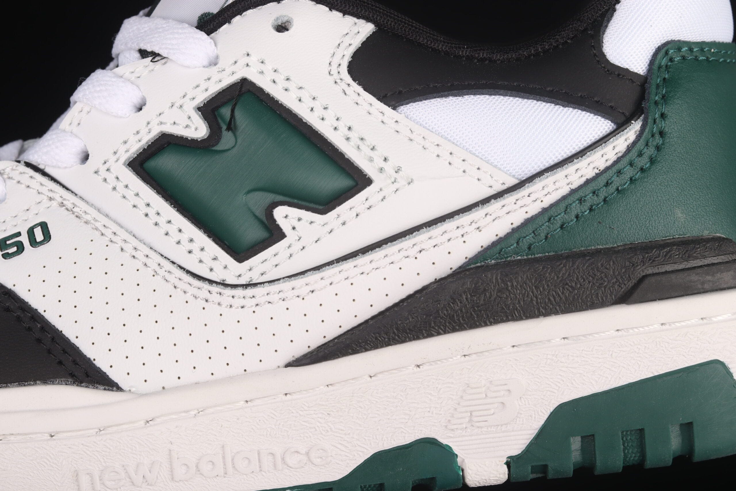 New Balance 550, White Green Black