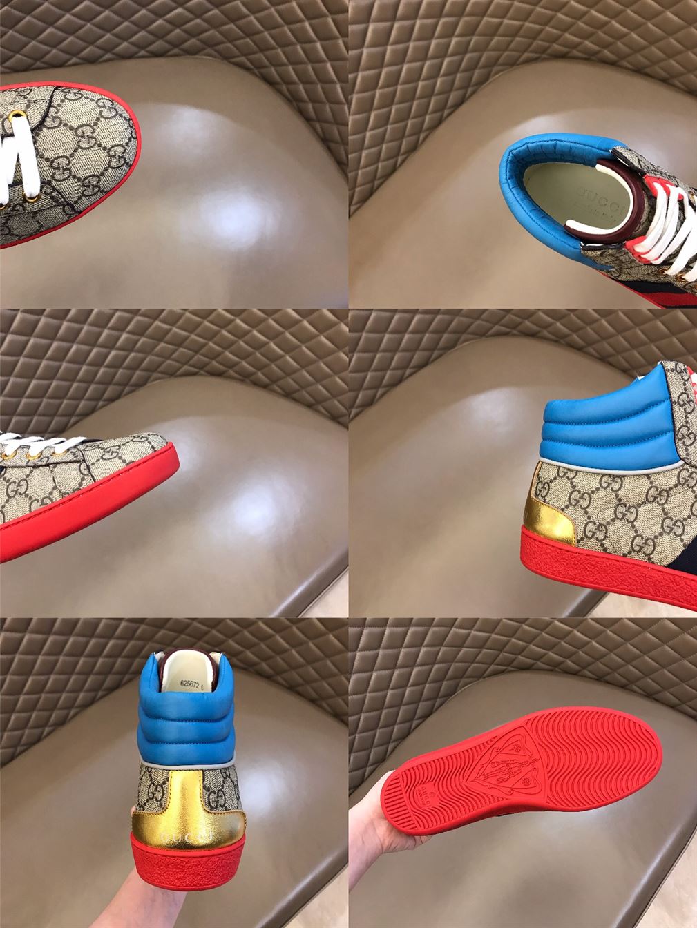 GUCCI ACE GG HIGH TOP SNEAKERS – GCC059