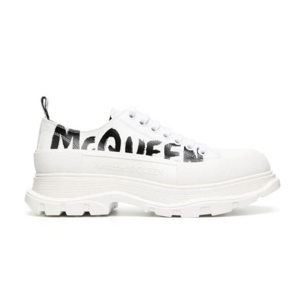 ALEXANDER MCQUEEN GRAFFITI TREAD SLICK LOW-TOP SNEAKERS – ALD033