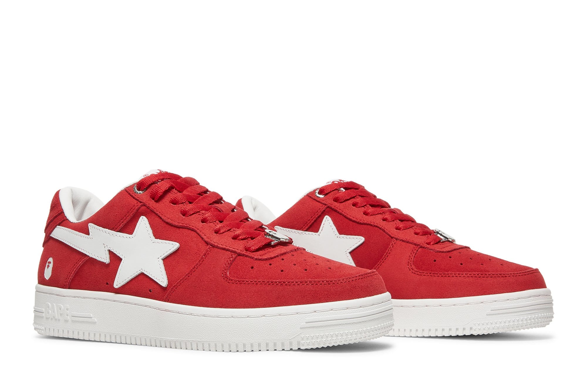 A Bathing Ape Bape Sta Low Patent Red