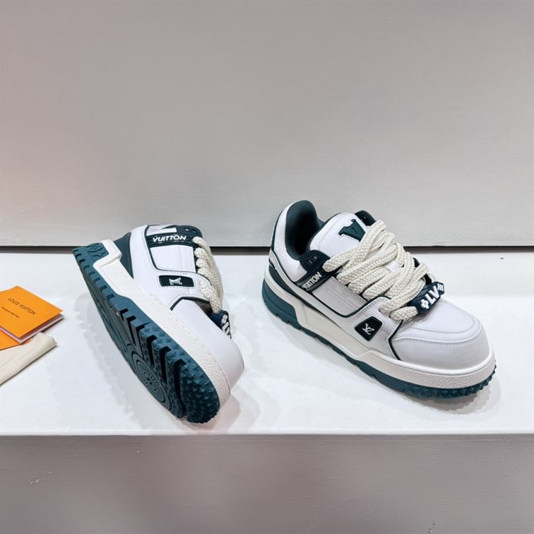 LOUIS VUITTON LV TRAINER MAXI SNEAKER WHITE GREEN – LVS191