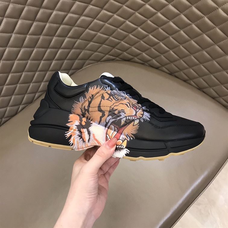 GUCCI RHYTON LEATHER SNEAKER WITH TIGER – GCC017