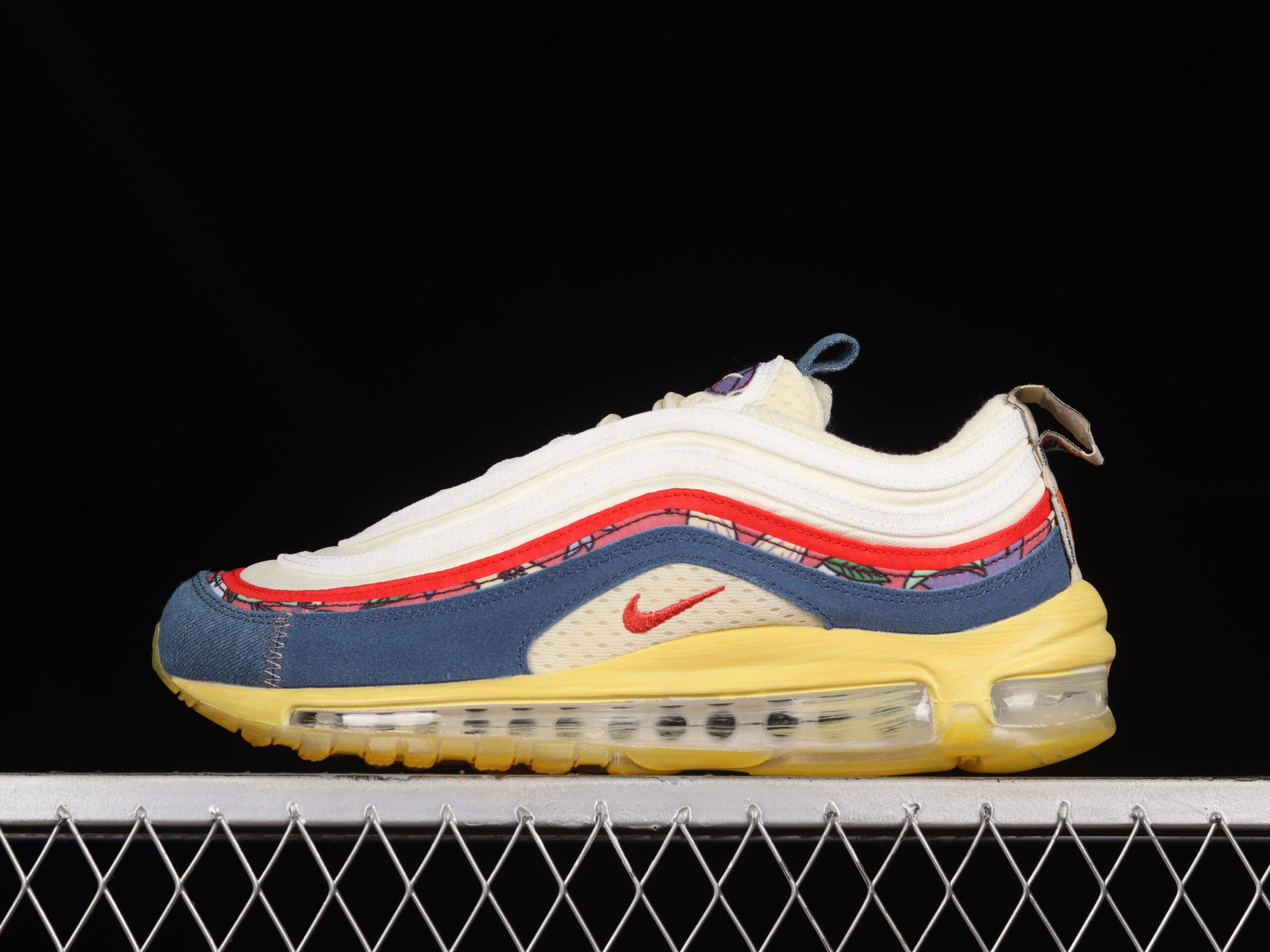Nike Air Max 97 Coconut Milk Fossil Denim Red