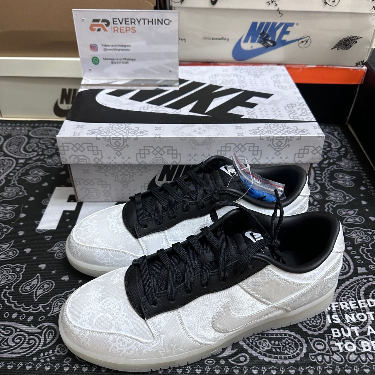 Nike Dunk Low CLOT Fragment White