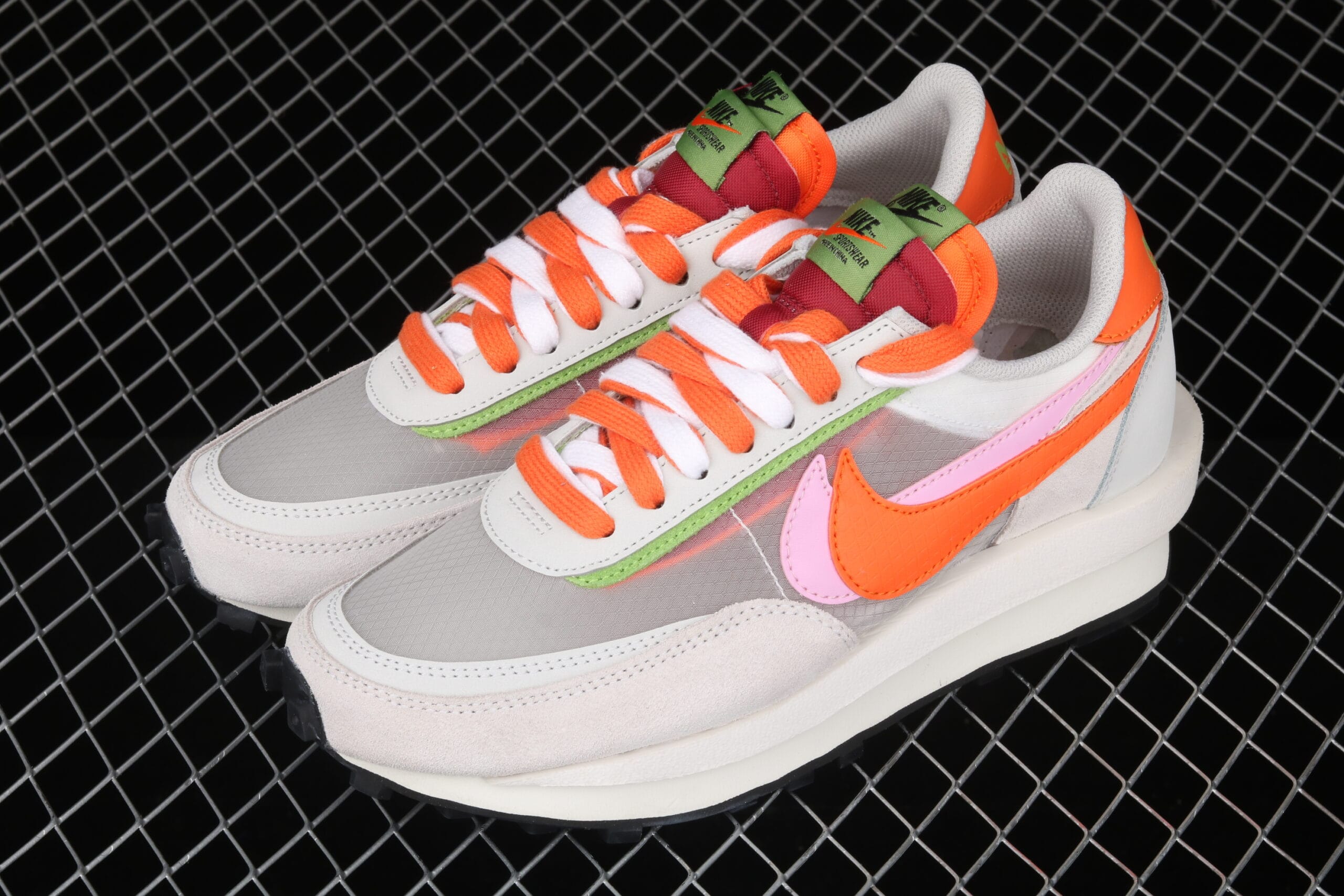 Nike LD Waffle Sacai CLOT Net Orange Blaze