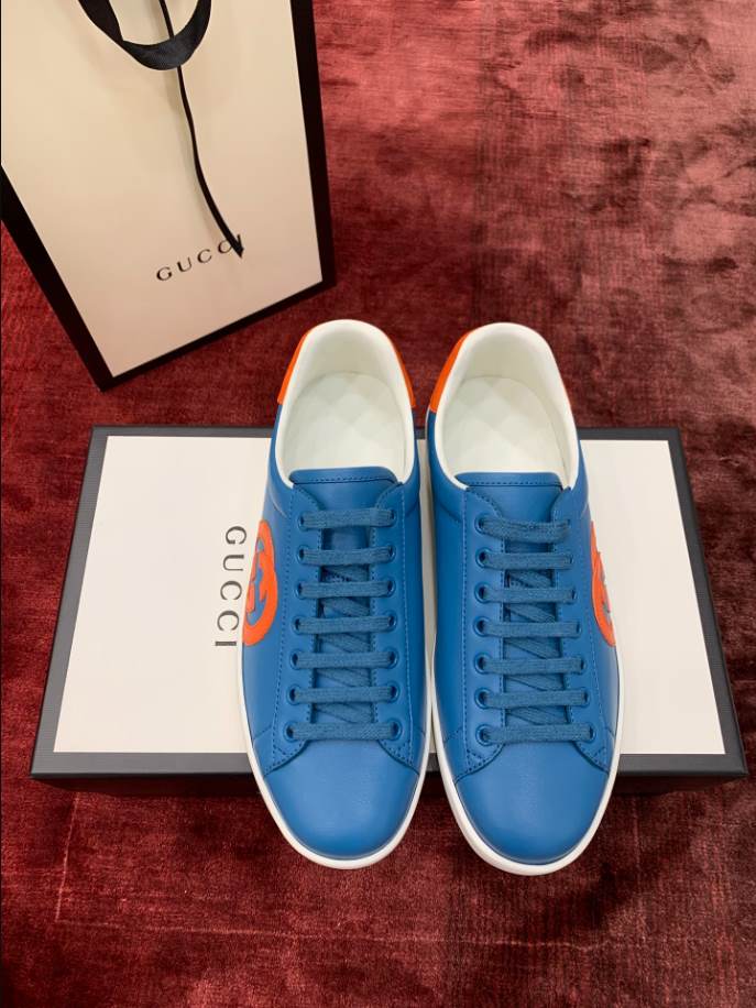 Gucci Ace Blue Orange Sneakers – GCC195